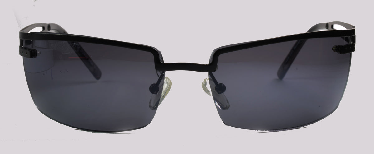 Unisex-Sonnenbrille Freestyle 7469-003 mit schwarzem Metallrahmen und dunkelgrauen Gläsern
