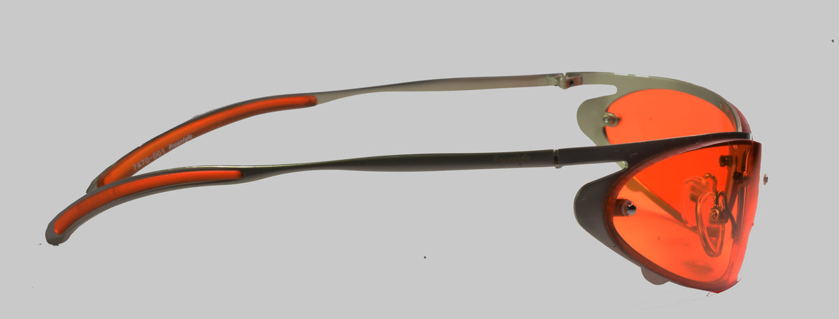 Freestyle Sonnenbrille 7470-001 mit silbernem Metallrahmen und orange getönten Gläsern – weitere Ansicht