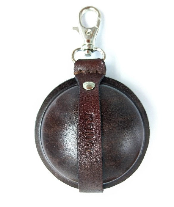 Relict Lederbörse Classic "70mm" mit Karabiner dunkelbraun
