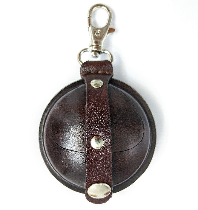 Relict Lederbörse Classic "70mm" mit Karabiner dunkelbraun