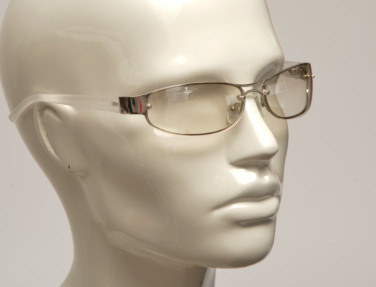Freestyle Brille 7471-001 mit silberner Metallfront und klaren Gläsern