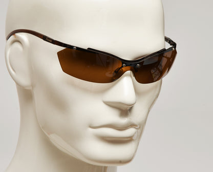 Freestyle Shield-Sonnenbrille 7466-003 – braun, durchgehendes Glas, UV 400, Filterkategorie 3