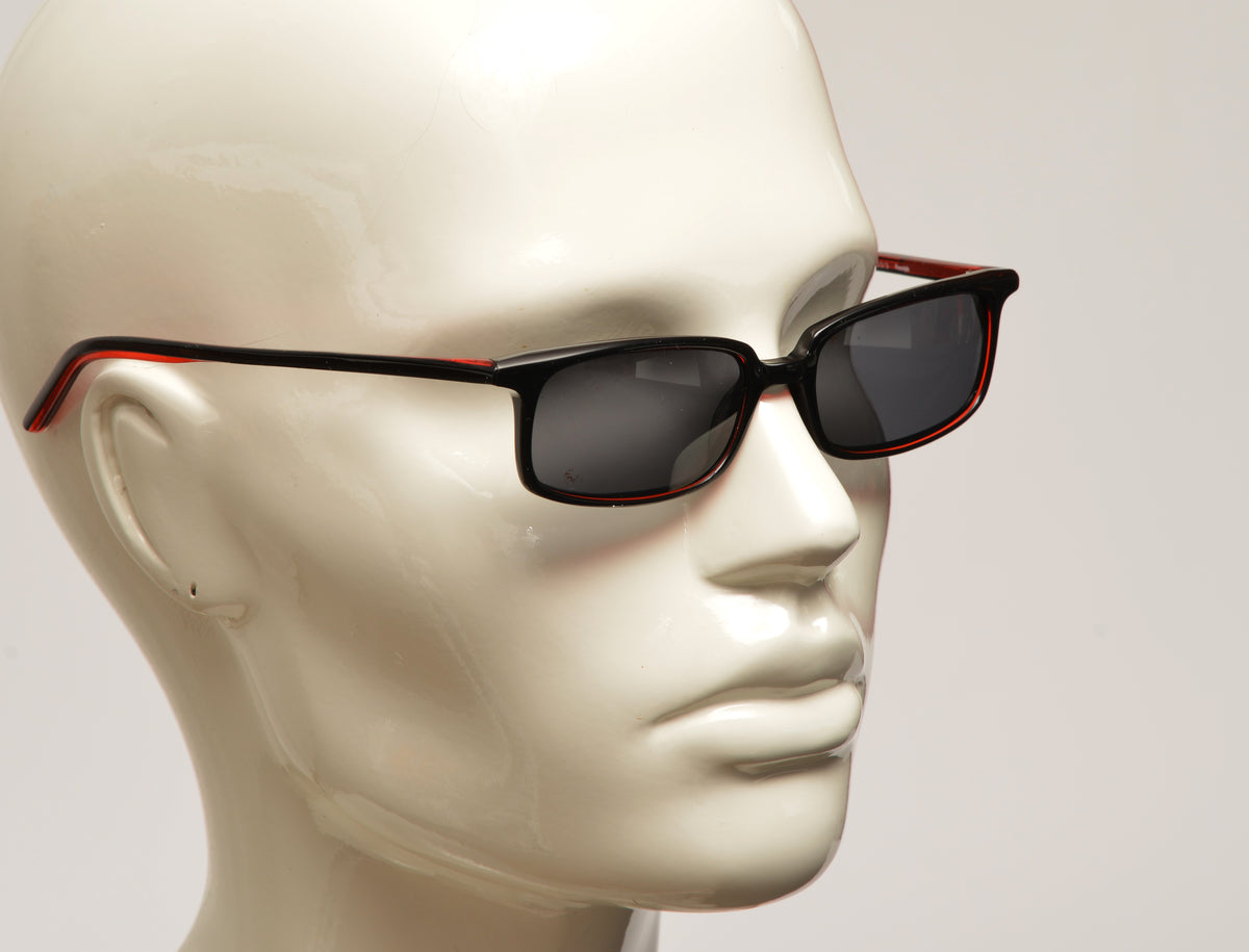 Unisex-Sonnenbrille Freestyle 7353/3 mit schwarz-braunem Bicolor-Rahmen und graublauen Gläsern