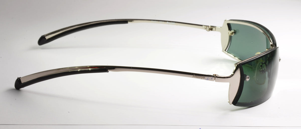 Freestyle Sonnenbrille 7461-001 mit silbernem Metallrahmen und dunkelgrünen Gläsern – weitere Ansicht