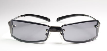 Unisex-Sonnenbrille Freestyle 7461-003 mit schwarzem Metallrahmen und dunkelgrauen Gläsern