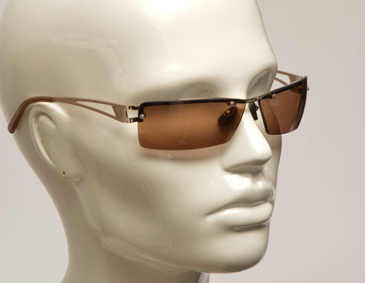 Freestyle Sonnenbrille 7462-001 mit goldfarbenem Metallrahmen und braunen Gläsern