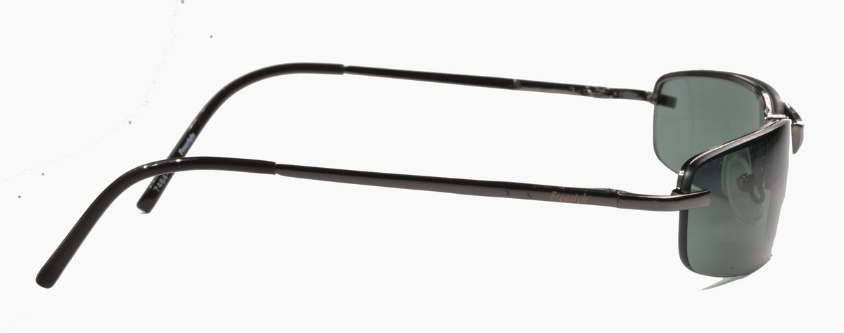 Freestyle Sonnenbrille 7464-001 mit anthrazitfarbenem Metallrahmen und dunkelgrünen Gläsern – weitere Ansicht