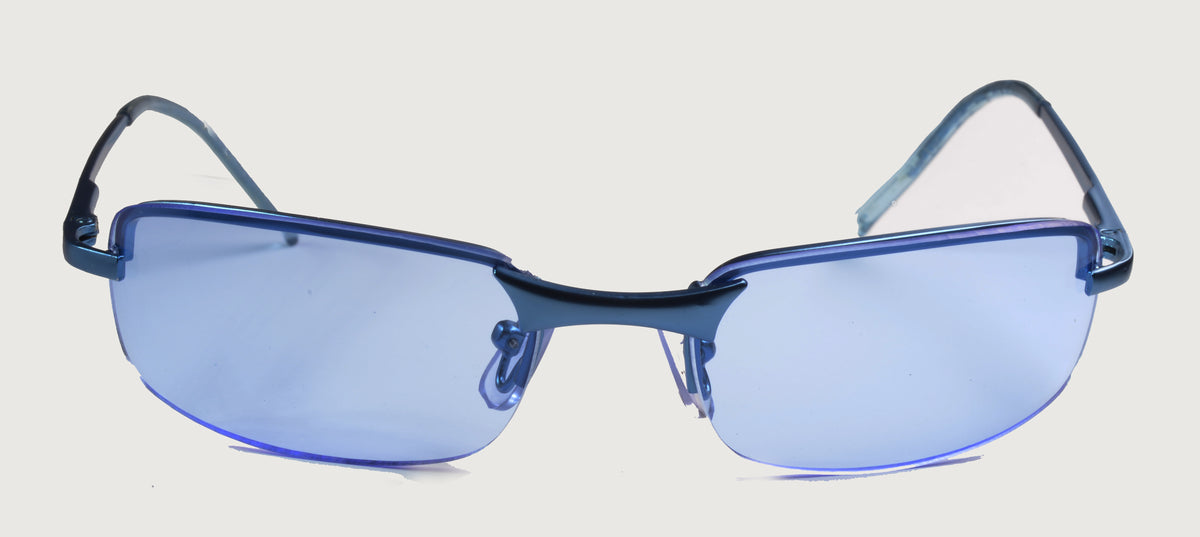 Unisex-Sonnenbrille Freestyle 7464-002 mit türkisem Metallrahmen und türkis getönten Gläsern