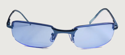Unisex-Sonnenbrille Freestyle 7464-002 mit türkisem Metallrahmen und türkis getönten Gläsern