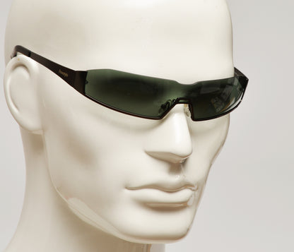 Freestyle Sonnenbrille 7465-003 – dunkelgrün, durchgehendes Glas, UV 400, Filterkategorie 2