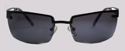 Unisex-Sonnenbrille Freestyle 7469-003 mit schwarzem Metallrahmen und dunkelgrauen Gläsern