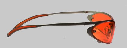 Freestyle Sonnenbrille 7470-001 mit silbernem Metallrahmen und orange getönten Gläsern – weitere Ansicht