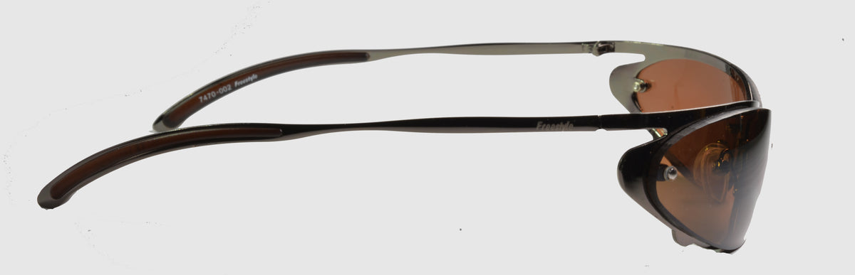 Unisex-Sonnenbrille Freestyle 7470-002, Bronze mit braunen Gläsern der Kategorie 3