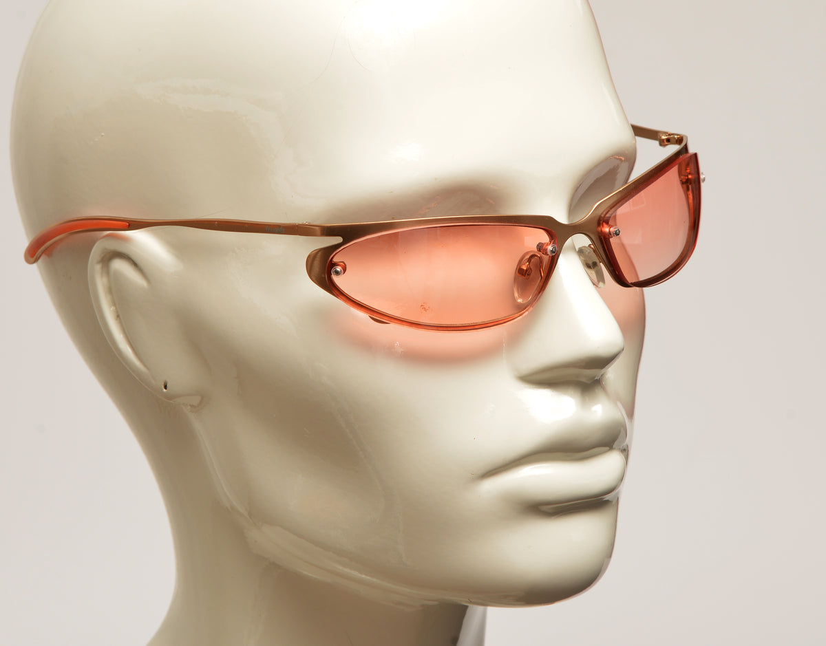 Freestyle Sonnenbrille 7470-003 mit silbernem Metallrahmen und rosé-orange getönten Gläsern