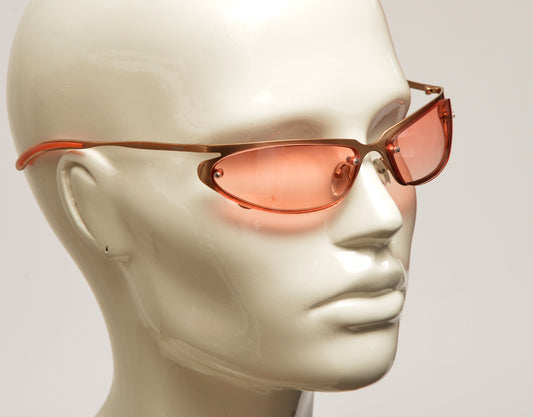 Freestyle Sonnenbrille 7470-003 mit silbernem Metallrahmen und rosé-orange getönten Gläsern