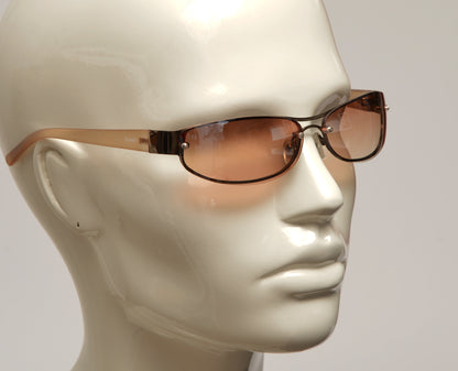 Freestyle Sonnenbrille 7471-003 mit bronzefarbener Metallfront, Kunststoffbügeln und braunen Gläsern
