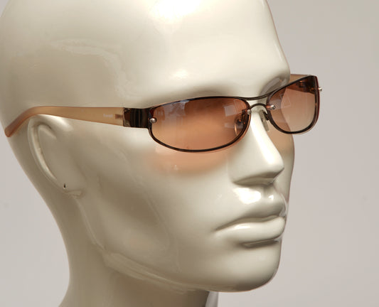 Freestyle Sonnenbrille 7471-003 mit bronzefarbener Metallfront, Kunststoffbügeln und braunen Gläsern