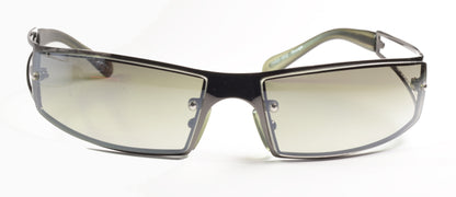 Unisex-Sport-Sonnenbrille Freestyle 7463-002 mit dunkelanthrazitfarbenem Metallrahmen und dunkelgrünen Gläsern