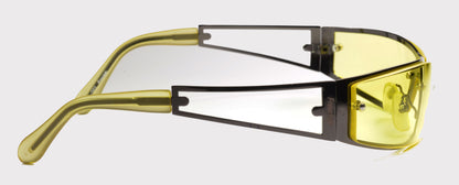 Freestyle Sportbrille 7463-003 mit anthrazitfarbenem Metallrahmen und gelben Gläsern – weitere Ansicht