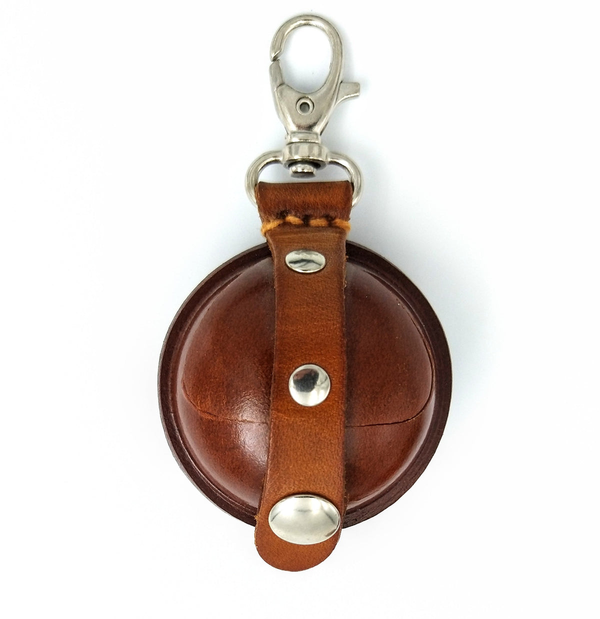 Relict Lederbörse Boule mit Karabiner in Hellbraun