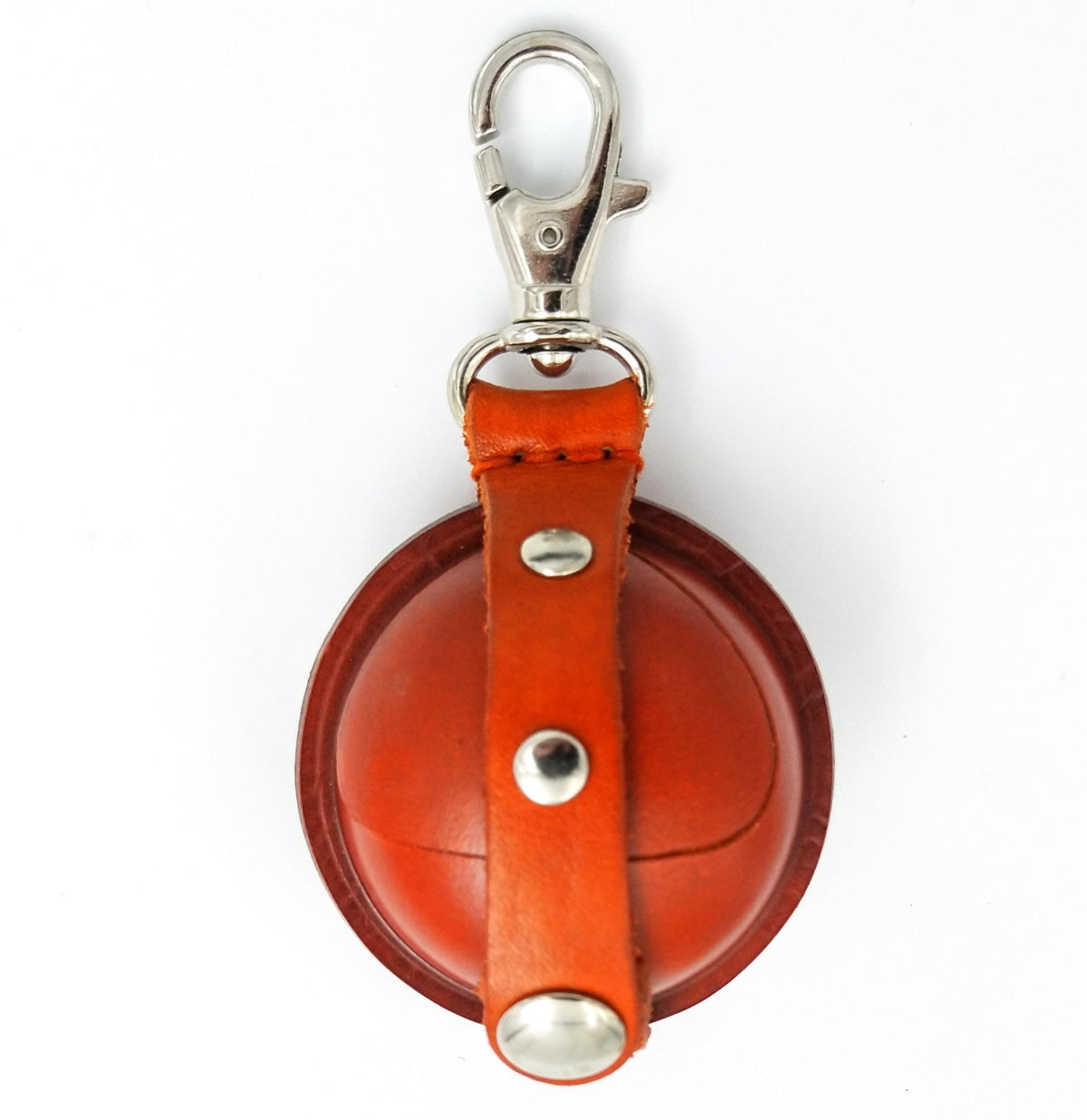 Relict Lederbörse Boule mit Karabiner in Orange