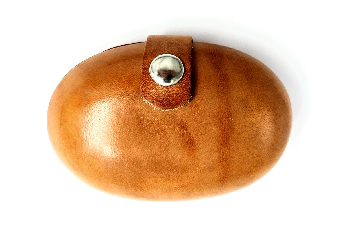 Relict Portemonnaie Oval aus Hartleder in Natur