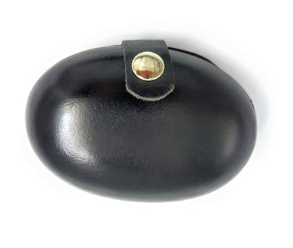 Relict Portemonnaie Oval aus Hartleder in Schwarz