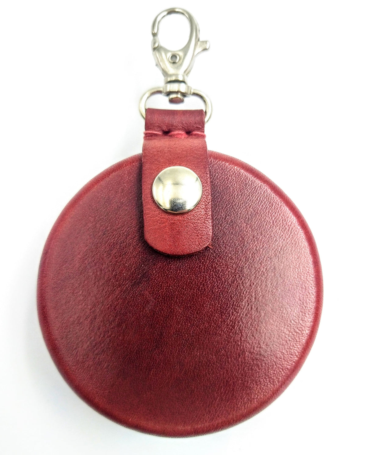 Relict Leder Rundbox mit Karabiner in Rot