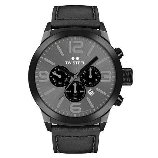 TW Steel Marc Coblen Edition TWMC18 Herren-Chronograph in Black IP – Vorderansicht