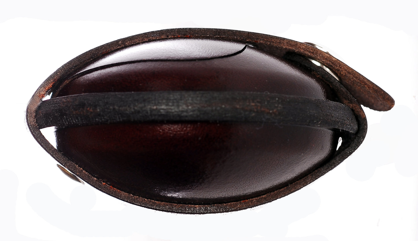 Relict Hartlederbörse Classic "70mm" dunkelbraun