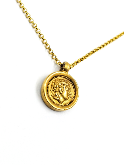 Alexander der Grosse Anhänger -24 Karat vergoldet - Relict ®