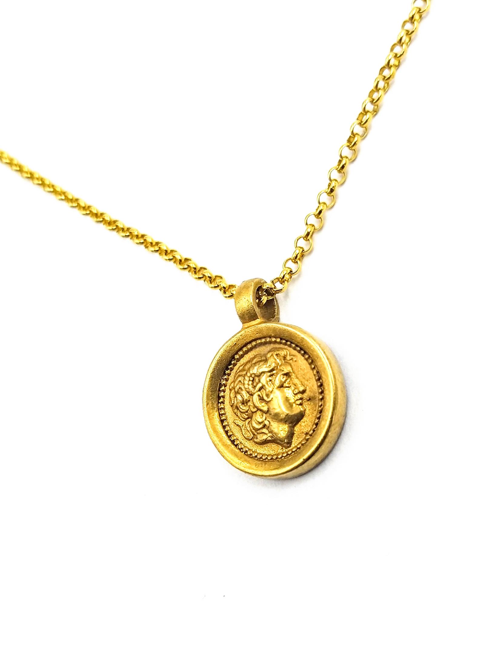 Alexander der Grosse Anhänger -24 Karat vergoldet - Relict ®