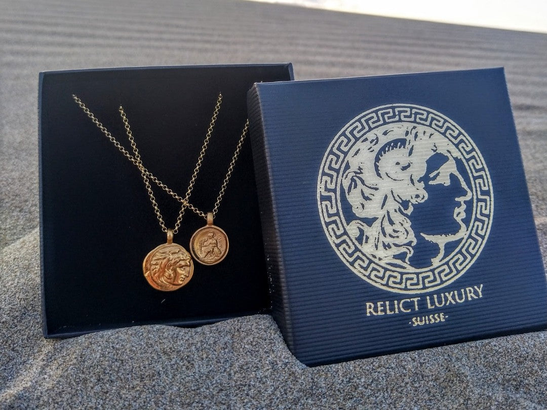 Alexander der Grosse Anhänger -24 Karat vergoldet - Relict ®