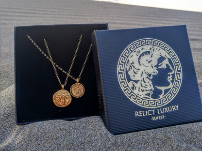Alexander der Grosse Anhänger -24 Karat vergoldet - Relict ®