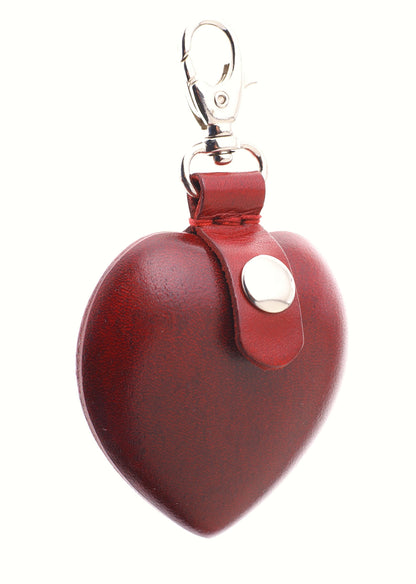 Relict Lederbörse Herzform in rot
