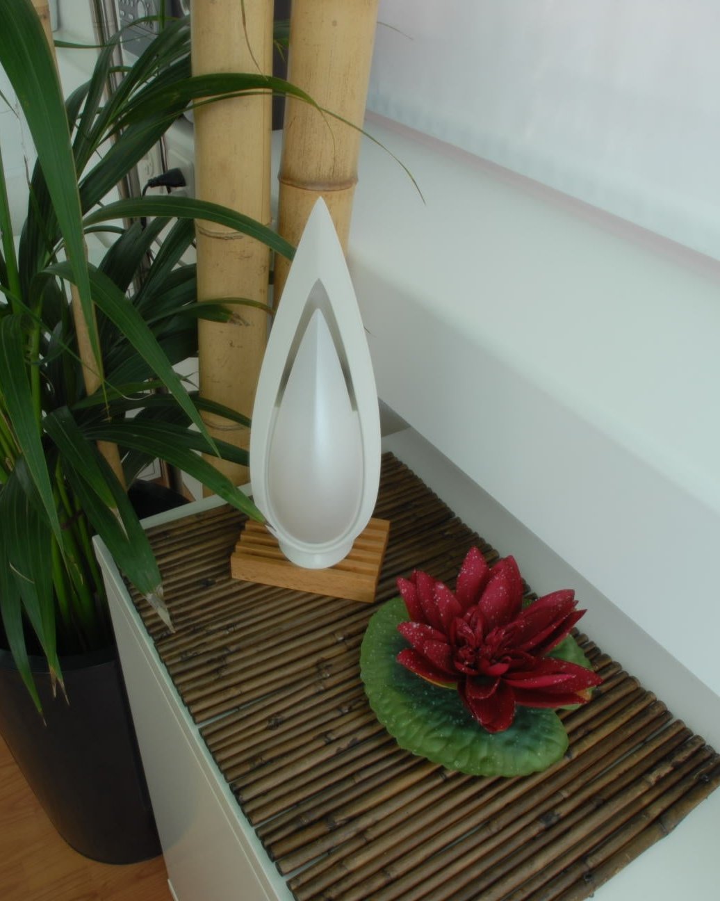 Aroma Leaf Ultraschall-Diffusor AL-01 Apricot, Stimmungsbild