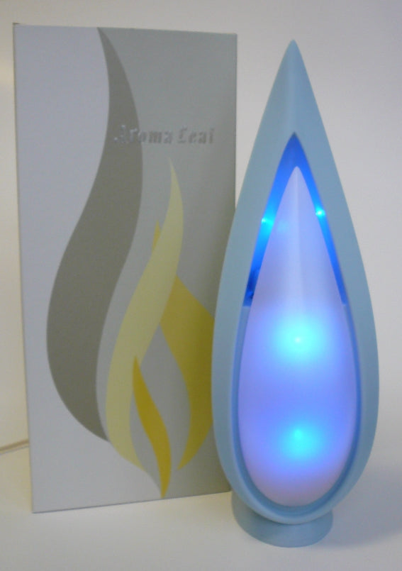 Aroma Leaf AL-01 Hellblau mit blauem Licht und Verpackung