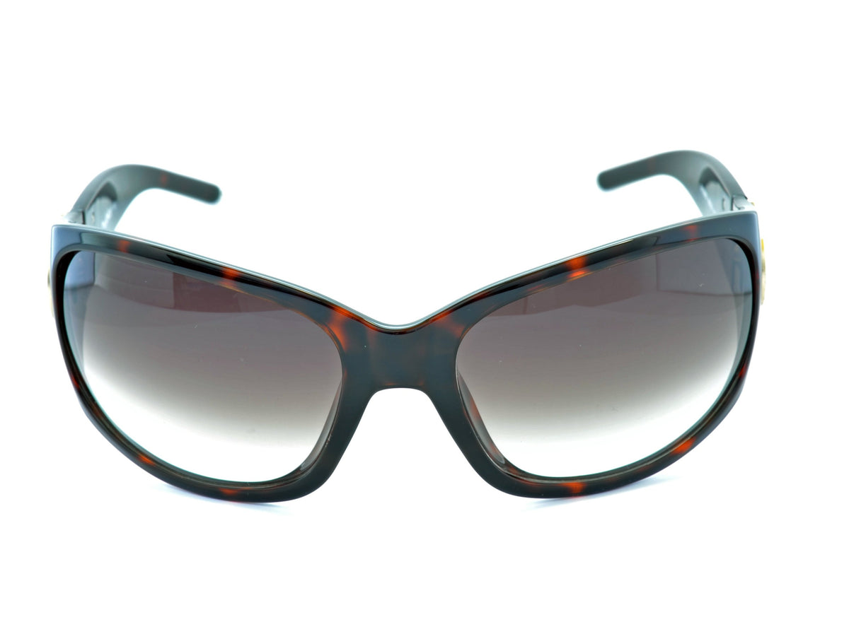 Byblos BY52802 Damen-Sonnenbrille Havanna mit Aubergine-Verlaufsgläsern, Frontansicht