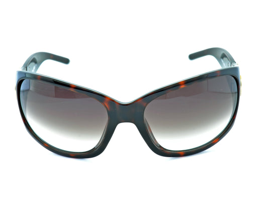 Byblos BY52802 Damen-Sonnenbrille Havanna mit Aubergine-Verlaufsgläsern, Frontansicht