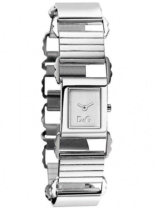 Dolce & Gabbana Frill DW0733 Damenuhr aus Edelstahl mit verspieltem Armband