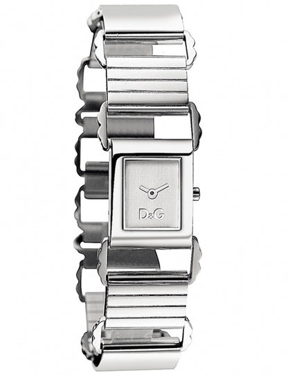 Dolce & Gabbana Frill DW0733 Damenuhr aus Edelstahl mit verspieltem Armband