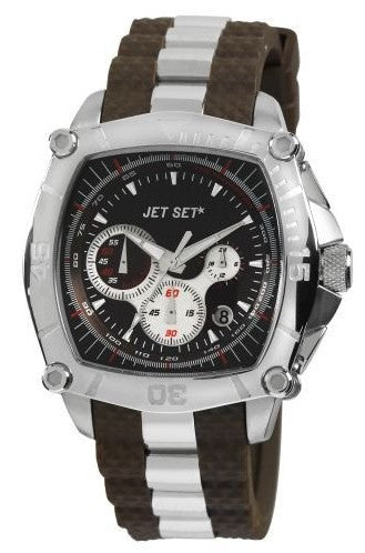 Jet Set Monza Chronograph mit mattiertem Edelstahlgehäuse