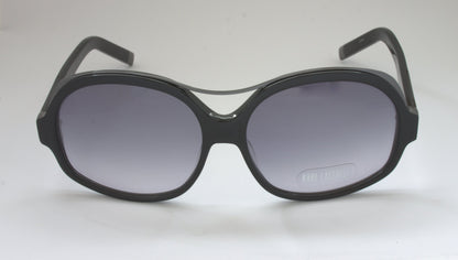 Karl Lagerfeld KL 606S-001 Schwarz mit violetten Verlaufsgläsern, Frontansicht