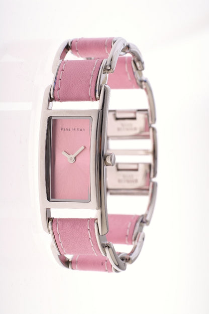 Paris Hilton Charms 138.4316.99 Damenuhr mit pinken Leder-Einsätzen