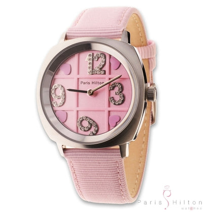 Paris Hilton Floating Numbers 138.4359.99 Damenuhr in Pink mit beweglichen Zahlen
