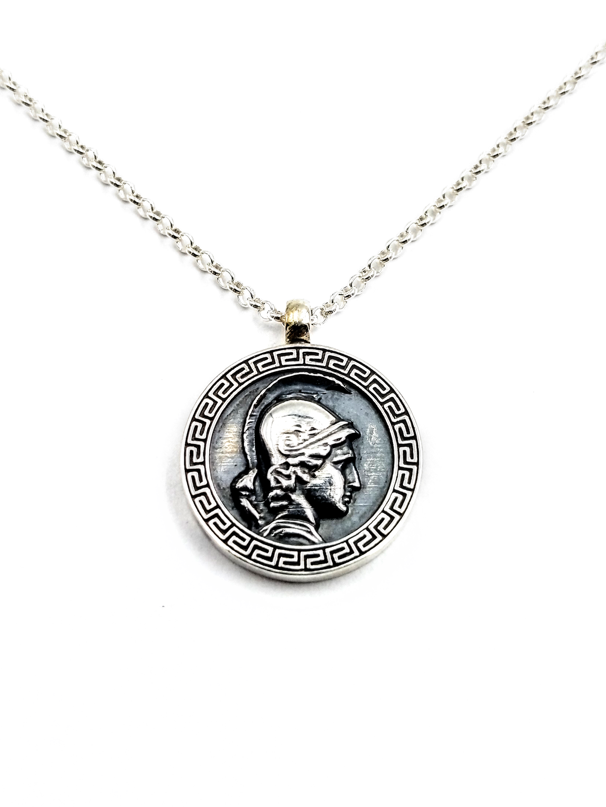 Relict Alexander der Grosse Anhänger aus geschwärztem 925er Sterlingsilber