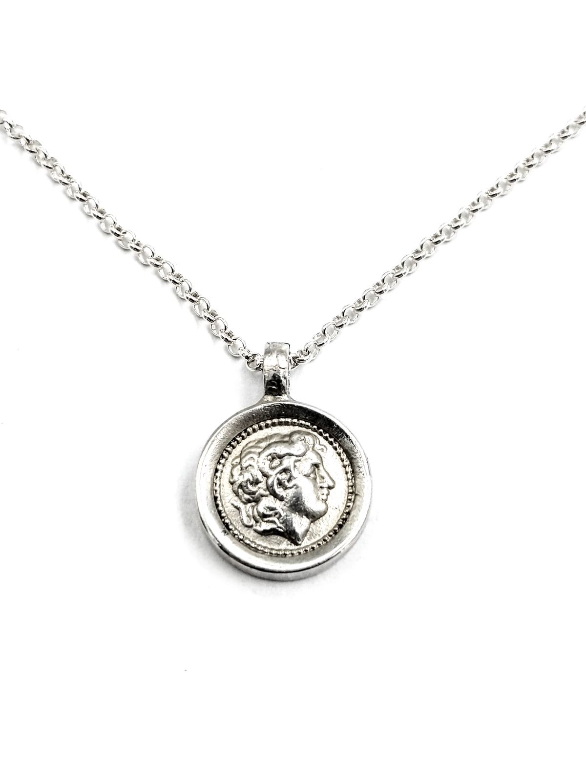 Relict Alexander der Grosse Medaillon aus 925er Sterlingsilber