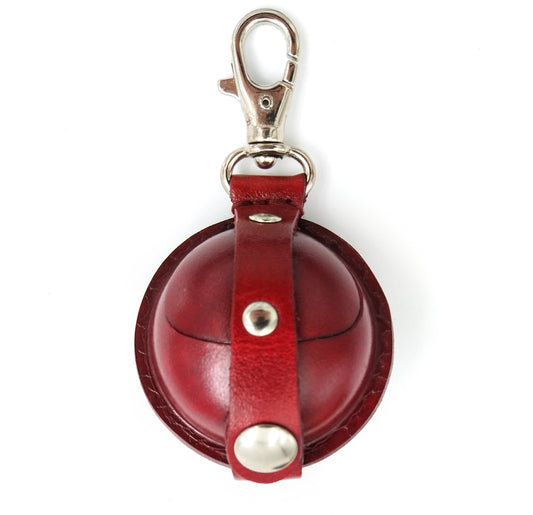 Relict Lederbörse Boule mit Karabiner in Rot