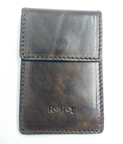 Relict Kreditkarten-Etui Classic aus Leder in Aubergine