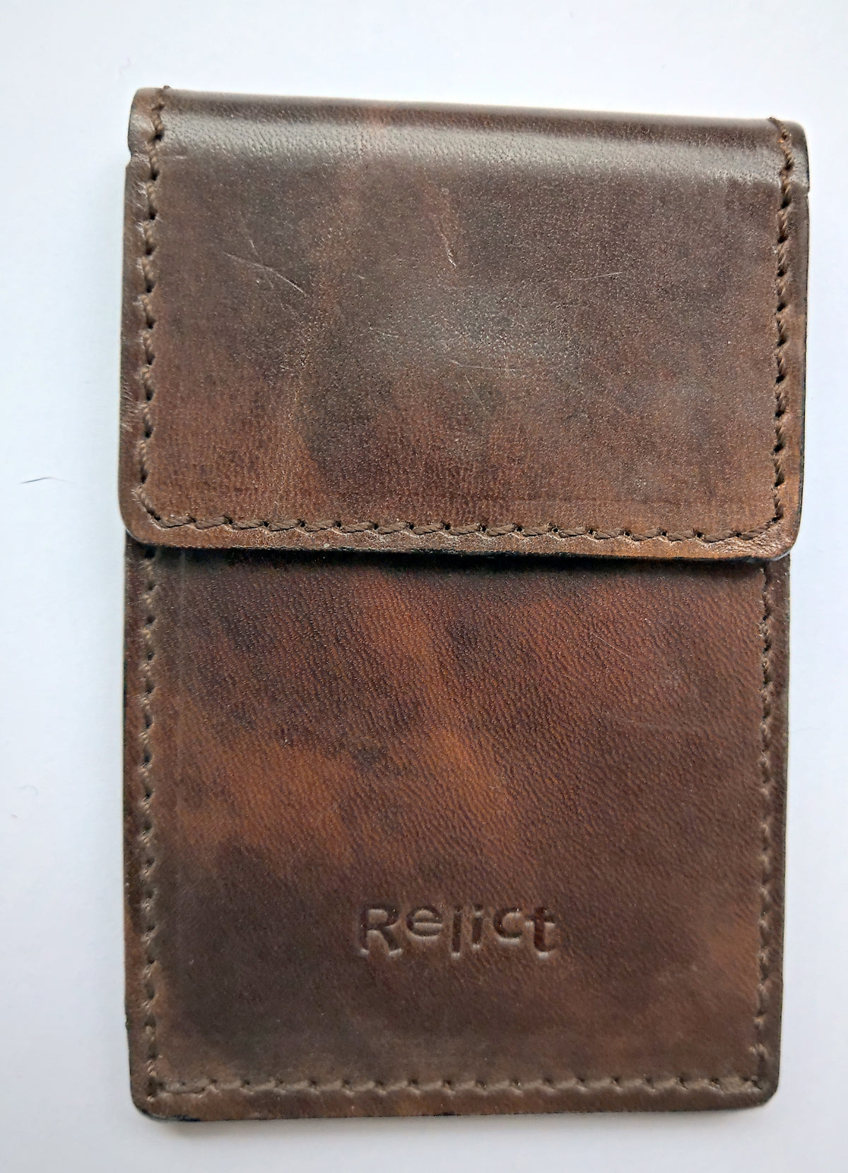 Relict Kreditkarten-Etui Classic aus Leder in Dunkelbraun